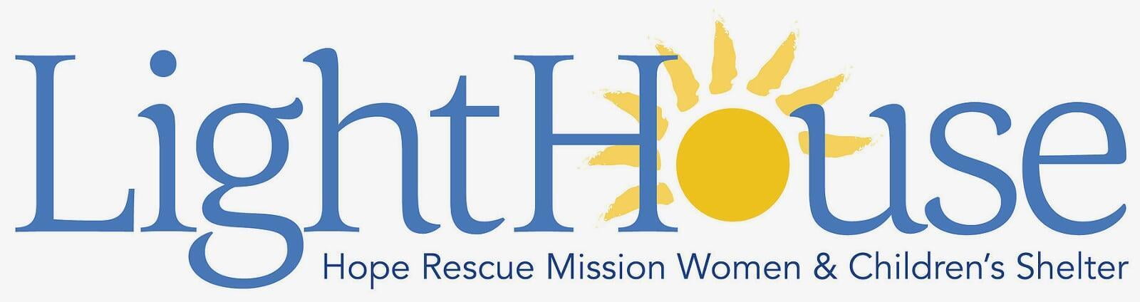 Logo for Hope Rescue Mission's Women and Children's Shelter, Lighthouse.