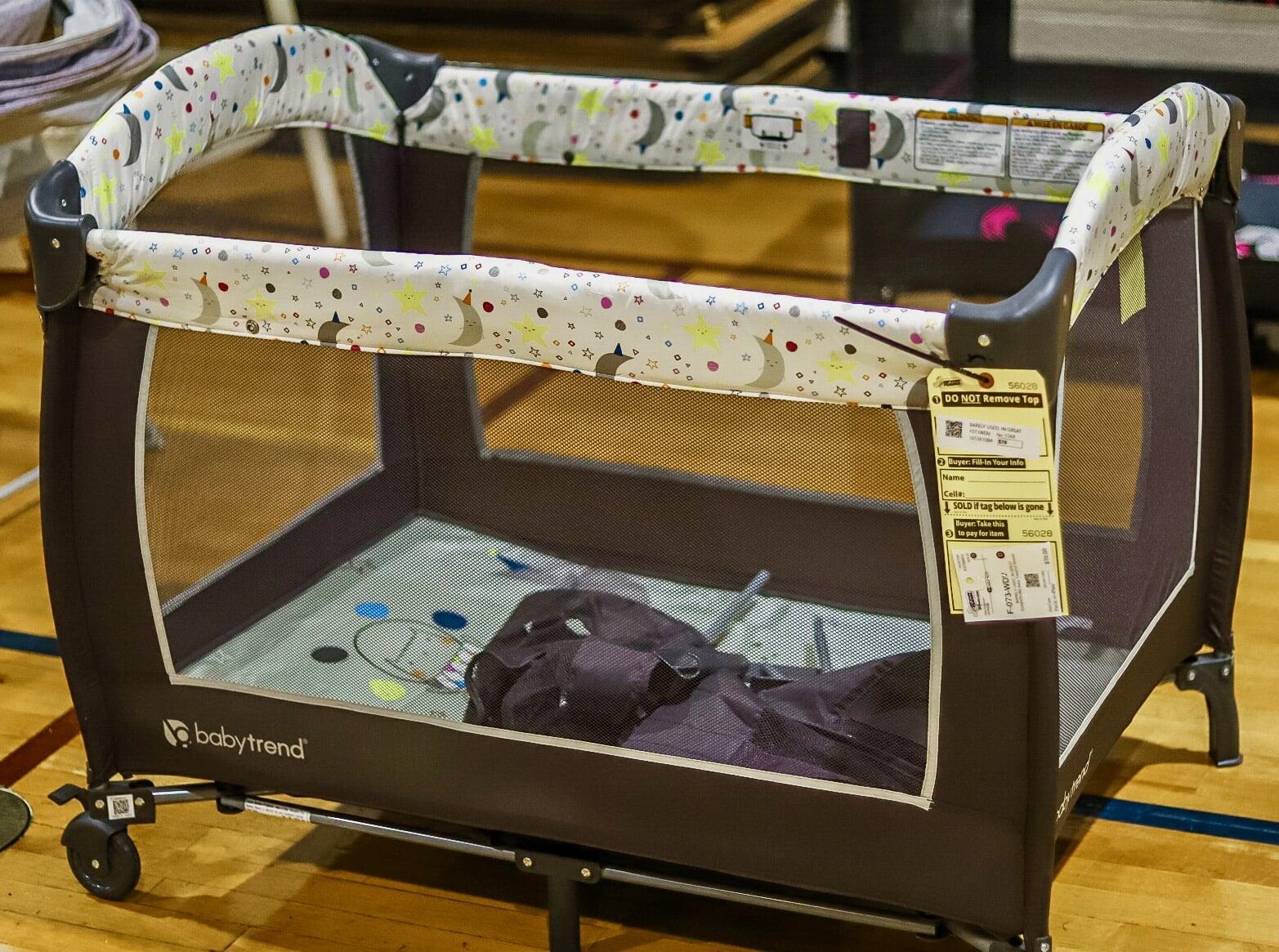 Pack and Play on the sale floor